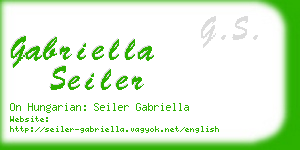 gabriella seiler business card